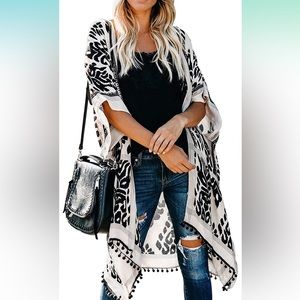 NWT Kimono Casual Cardigan Loose Cover Up